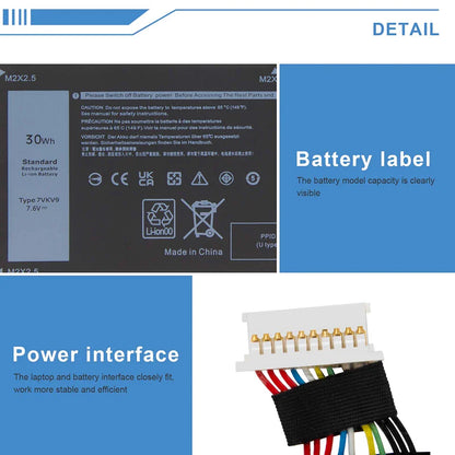 DELL Latitude 12 E7275 - 7VKV9 Genuine Original Laptop Notebook Battery ( 1 Yr Warranty )