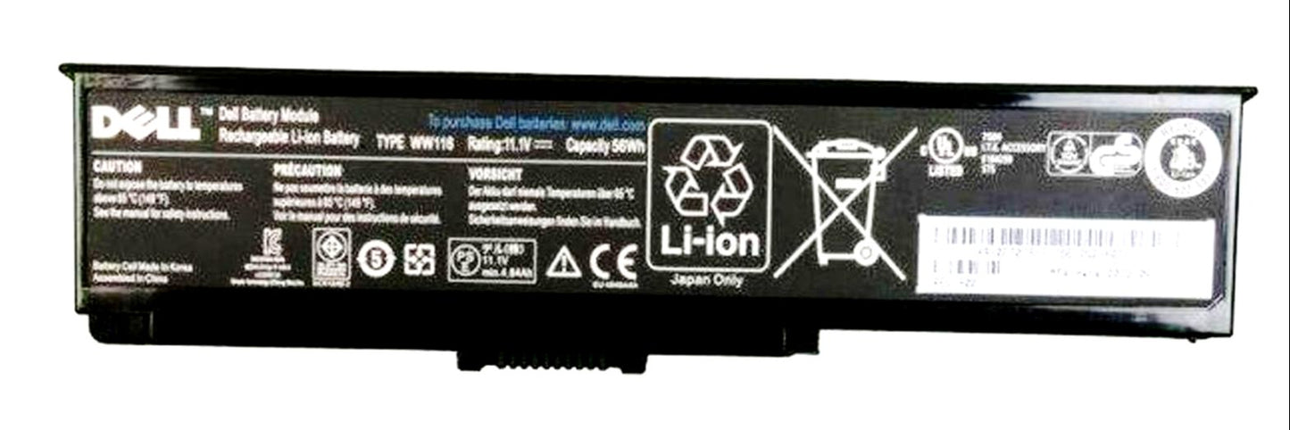 DELL WW116 - WW116 Genuine Original Laptop Notebook Battery (1 Yr Warranty)