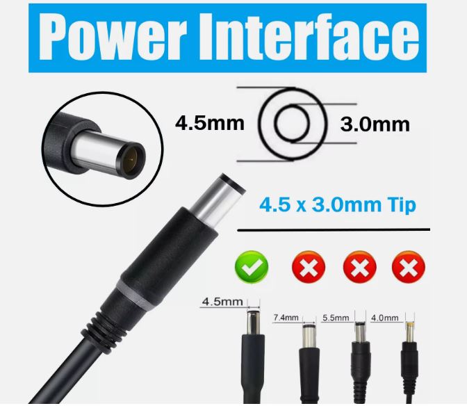 DELL LAPTOP CHARGER 130W 19.5V 6.7A GENUINE Original ( 4.5 MM ) ( 1 Yr Warranty )